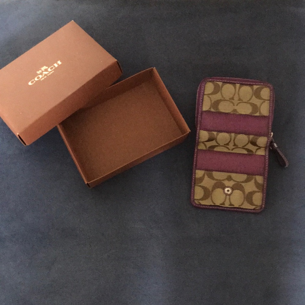 Coach purple wallet